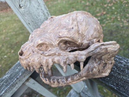 Handcrafted Nexu Skull Weathered Prop - Small