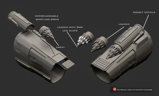 Bo Katan Gauntlet Left - DIY Raw Print