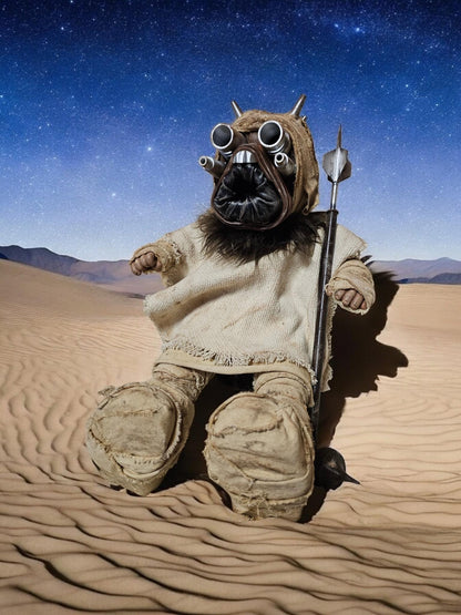 Handcrafted Raider Plush Doll, 20" Weathered Prop