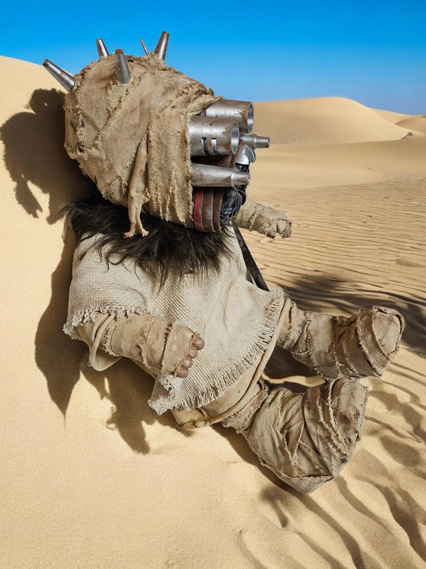 Handcrafted Raider Plush Doll, 20" Weathered Prop