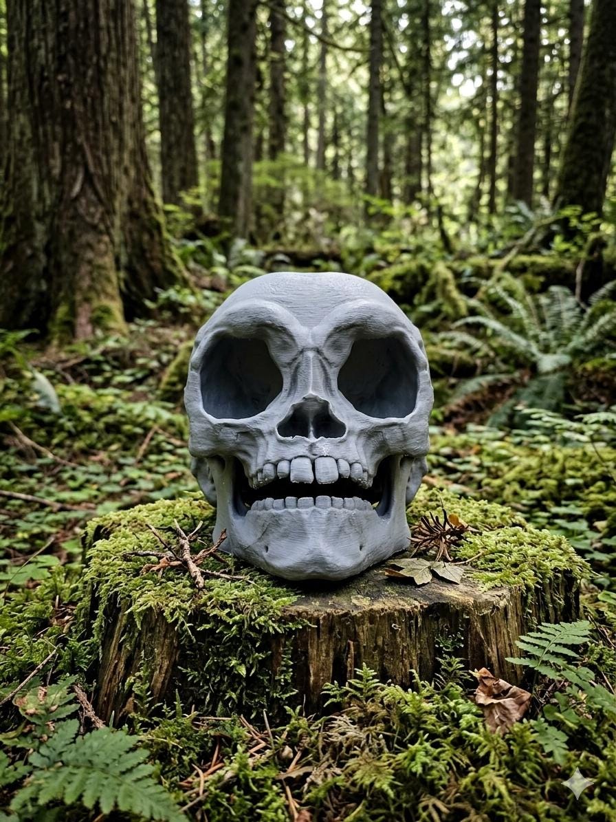 Lifesized Ewok Skull - DIY Raw Print
