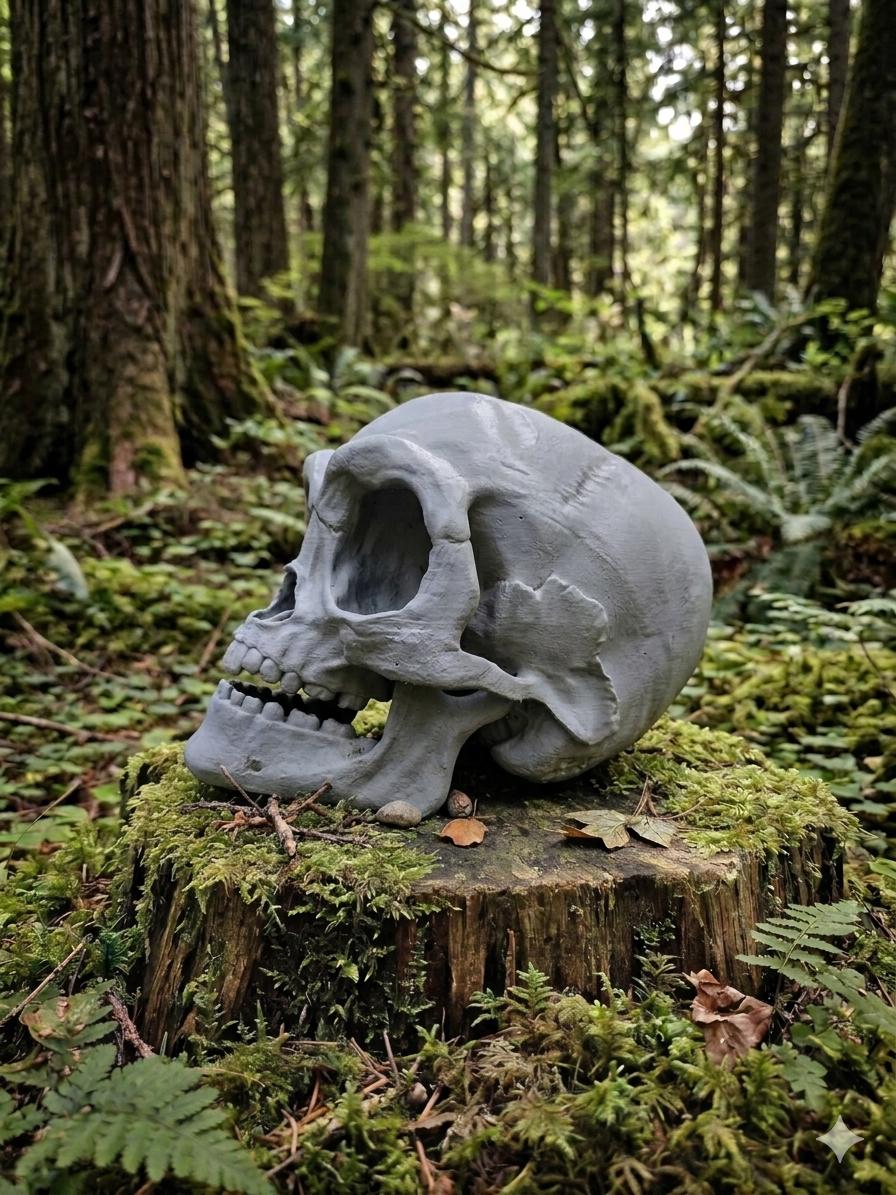 Lifesized Ewok Skull - DIY Raw Print