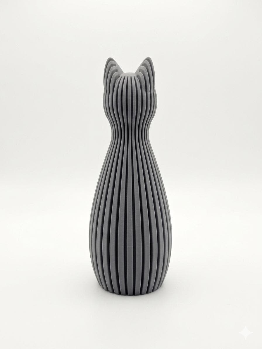 Adorable Japandi Cat Figure